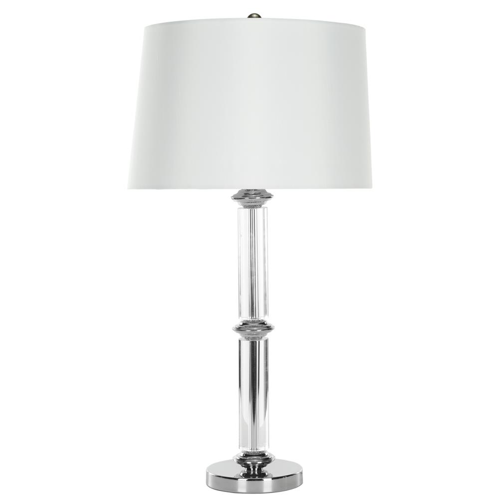 Safavieh LIT4049A VENDOME CRYSTAL SILVER NECK AND BASE TABLE LAMP
